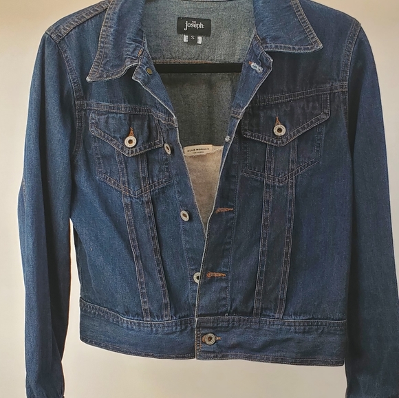 Designer Cropped for Joseph Jean Jacket, Size Small - Picture 2 of 10